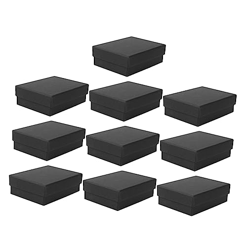 HEALEEP 10 Stück Teiliges Schmuckverpackungsboxen Papier Schwarze Schmuckschatullen für Ringe Ohrringe und Armbänder mit Schwammpolsterung Elegantes Design Langlebig und Sicher HEALEEP 10 Stück Teiliges Schmuckverpackungsboxen Papier Schwarze Schmuckschatullen für Ringe Ohrringe und Armbänder mit Schwammpolsterung Elegantes Design Langlebig und Sicher von HEALEEP