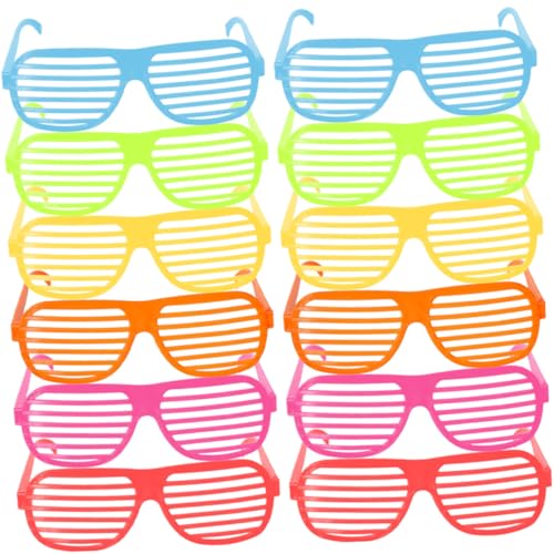 HEALEEP 10 Stück Teiliges Shutter Shades Partybrillen aus Robustem Kunststoff Bequeme Sonnenbrille für Erwachsene Vielseitiges Partyzubehör für Strand Geburtstag von HEALEEP
