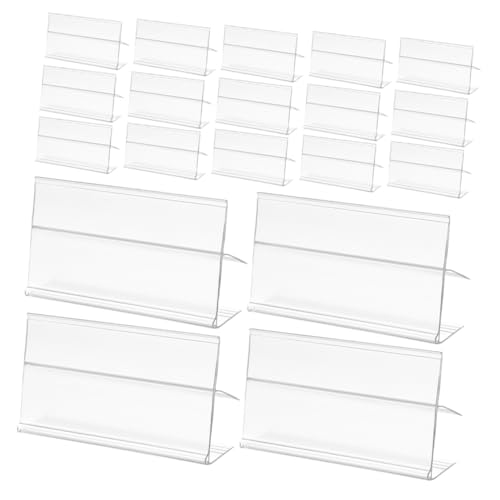 HEALEEP 100 Stück Etikettenhalter für Preisschilder PVC Preisschild Klemmen für Supermarktregale für Effizientes Preismanagement Einzelhandelsumgebungen HEALEEP 100 Stück Etikettenhalter für Preisschilder PVC Preisschild Klemmen für Supermarktregale für Effizientes Preismanagement Einzelhandelsumgebungen von HEALEEP