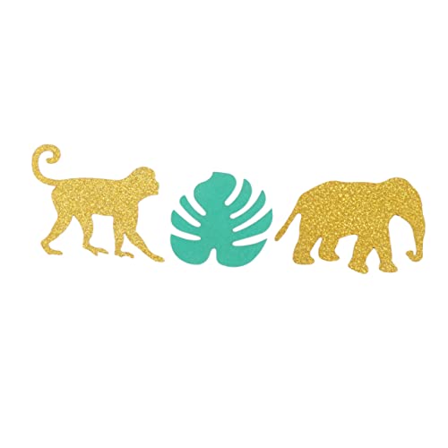 HEALEEP 100 Stück Hawaiian Dschungel Monstera Tier Konfetti Kreative Papierdekoration für Geburtstagsfeiern Hochzeiten und Partys Glitzernd und Farbenfroh Sicher und Einfach zu Reinigen HEALEEP 100 Stück Hawaiian Dschungel Monstera Tier Konfetti Kreative Papierdekoration für Geburtstagsfeiern Hochzeiten und Partys Glitzernd und Farbenfroh Sicher und Einfach zu Reinigen von HEALEEP