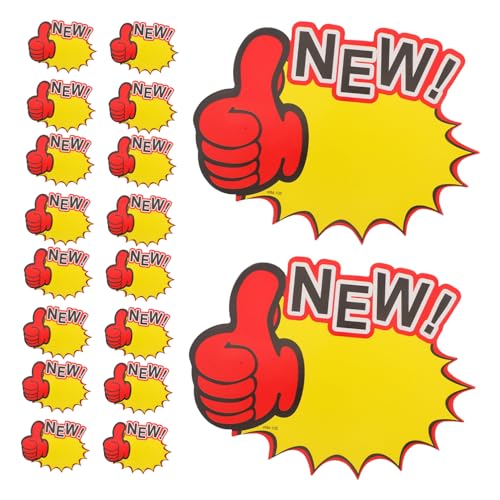 HEALEEP 100 Stück Preisetiketten für Einzelhandel und Supermärkte Multifunktionale Burst Papier Schilder für Verkaufsaktionen und Partys Einfach Beschreibbar und Benutzerfreundlich von HEALEEP