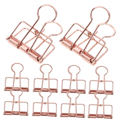HEALEEP 10Stücke Metall Büroklammern Roségold Mittlere Langlebige Aktenklammern für Dokumente Vielseitige Binder Clips für Büro und Zuhause für Organisation HEALEEP 10Stücke Metall Büroklammern Roségold Mittlere Langlebige Aktenklammern für Dokumente Vielseitige Binder Clips für Büro und Zuhause für Organisation von HEALEEP