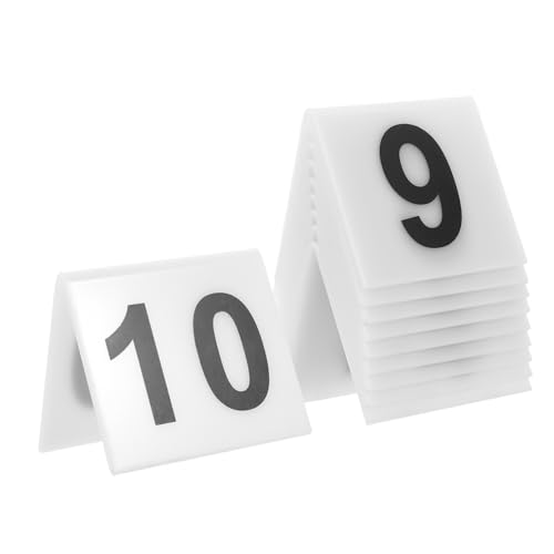 HEALEEP 10Stücke Pack Wiederverwendbare Tischnummern für Restaurant und Events Multifunktionale Beweismarker für Detektiv Szenen und Platzsparend Design HEALEEP 10Stücke Pack Wiederverwendbare Tischnummern für Restaurant und Events Multifunktionale Beweismarker für Detektiv Szenen und Platzsparend Design von HEALEEP