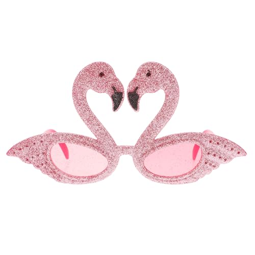 HEALEEP 1Paar Hawaii Sonnenbrille Flamingo Design Party Sonnenbrille für Luau Feiern Lustige Foto Requisiten Farbenfrohe Plastikbrille für Erwachsene Festivals von HEALEEP