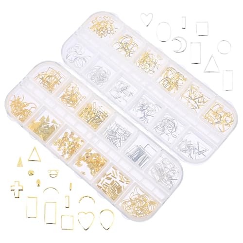 HEALEEP 2 Boxen Zinklegierung Nageldekorationen Teiliges mit Maniküre Ornamenten Praktischem Aufbewahrungsbox Einfach Anzuwenden für Charmante Nagelkunst Fachkenntnisse HEALEEP 2 Boxen Zinklegierung Nageldekorationen Teiliges mit Maniküre Ornamenten Praktischem Aufbewahrungsbox Einfach Anzuwenden für Charmante Nagelkunst Fachkenntnisse von HEALEEP