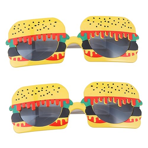 HEALEEP 2 Pcs Hamburger Sonnenbrille Lustige Prop Lustige Party Prop Gelb Abs HEALEEP 2 Pcs Hamburger Sonnenbrille Lustige Prop Lustige Party Prop Gelb Abs von HEALEEP