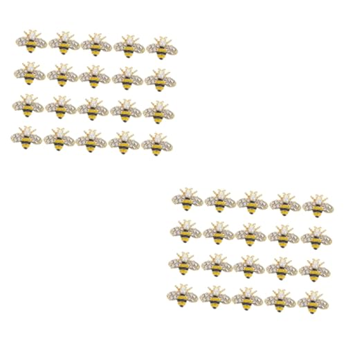HEALEEP 2 Sätze Alloy Biene Nagel Charms Nagelkunst Dekorationen Für Diy Maniküre Biene Design Für Professionelle Und Persönliche Nutzung 20 Stück * 2 HEALEEP 2 Sätze Alloy Biene Nagel Charms Nagelkunst Dekorationen Für Diy Maniküre Biene Design Für Professionelle Und Persönliche Nutzung 20 Stück * 2 von HEALEEP