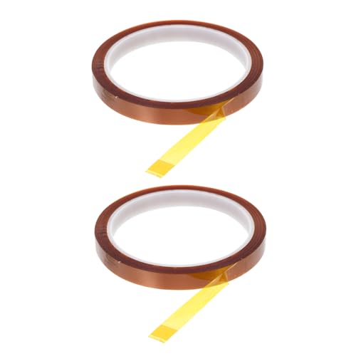 HEALEEP 2 Stück Hitzebeständiges Hochtemperatur Klebeband Multifunktionales Isolierband für Elektronikreparaturen Langlebig Chemikalienbeständig von HEALEEP