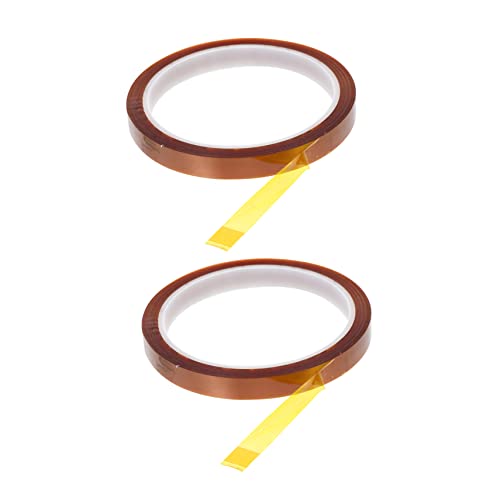 HEALEEP 2 Stück Hochtemperatur Klebeband Hitzebeständiges Isolierband für Elektronik Diy Projekte Wärmeübertragungsband für Haushalt Reparaturen von HEALEEP