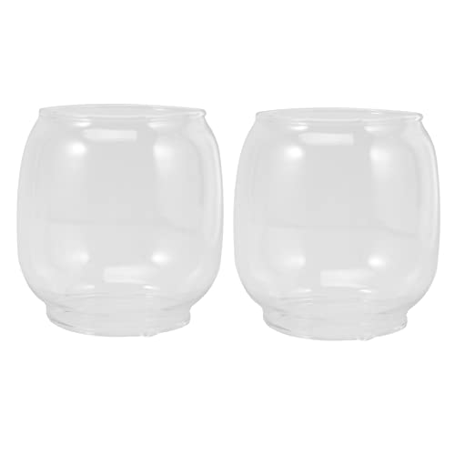 HEALEEP 2 Stück Kerosinlampe Glasabdeckung Transparente Öllampe Lampenschirm für Vintage Dekoration Hitzebeständig für Heimdekoration und Stilvolle HEALEEP 2 Stück Kerosinlampe Glasabdeckung Transparente Öllampe Lampenschirm für Vintage Dekoration Hitzebeständig für Heimdekoration und Stilvolle von HEALEEP