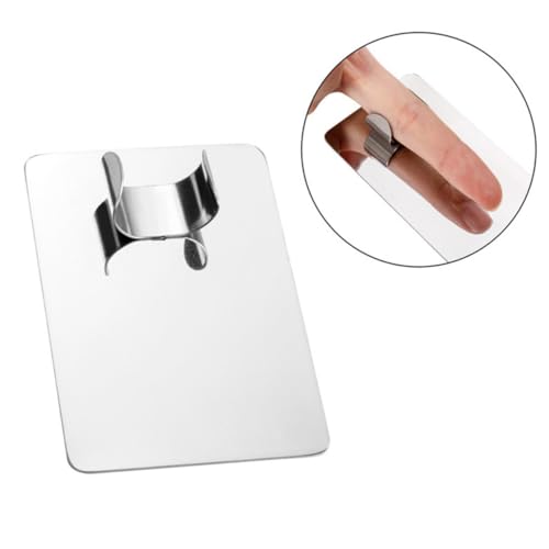 HEALEEP 2 Stück Nagelkunst Paletten mit Finger Ring Silber Mittlere Mischpalette für Make Up und Nagellack für Nagelstudios und Heimgebrauch HEALEEP 2 Stück Nagelkunst Paletten mit Finger Ring Silber Mittlere Mischpalette für Make Up und Nagellack für Nagelstudios und Heimgebrauch von HEALEEP