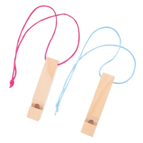 HEALEEP 2 Stück Pfeifenspielzeug Aus Holz Für Kinder: DIY-malpfeife Zum Lernen Von Musik, Partygeschenke Und Abenteuer Im Freien – Holzzugpfeife von HEALEEP