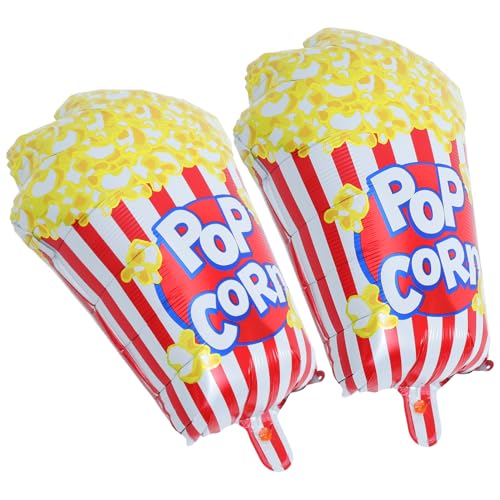 HEALEEP 2 Stück Riesen Popcorn Folienballons für Filmabend Geburtstag Shower Hochzeitsfeier Dekoration mit Niedlichem Popcorn Design für Jede Feier HEALEEP 2 Stück Riesen Popcorn Folienballons für Filmabend Geburtstag Shower Hochzeitsfeier Dekoration mit Niedlichem Popcorn Design für Jede Feier von HEALEEP