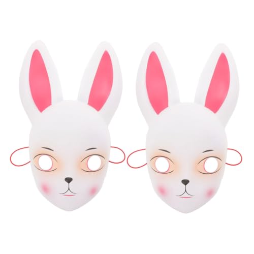 HEALEEP 2 Stück Teiliges Hasenmasken für Atmungsaktive Kaninchenmaske mit Langen Ohren Sichere Materialien Vielseitiges Osterkostüm und Fotorequisite für Mädchen bei Festen und HEALEEP 2 Stück Teiliges Hasenmasken für Atmungsaktive Kaninchenmaske mit Langen Ohren Sichere Materialien Vielseitiges Osterkostüm und Fotorequisite für Mädchen bei Festen und von HEALEEP