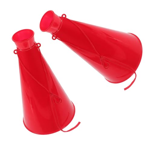 HEALEEP 2 Stück Tragbare Kunststoff-megaphone Zum Jubeln Und Party-krachmacher-spielzeug Für Sportveranstaltungen Und Feiern. Leichte Hand-megaphone von HEALEEP