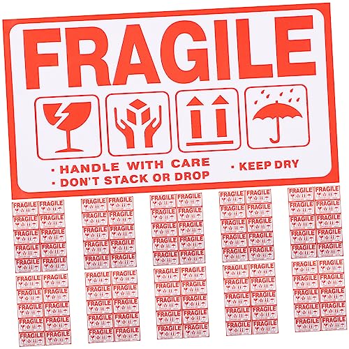 HEALEEP 20 Blatt Selbstklebende Fragile Warnaufkleber Starke Haftung für Versandverpackungen Kartons Paletten und Packetiketten für Sichere Transportkennzeichnung HEALEEP 20 Blatt Selbstklebende Fragile Warnaufkleber Starke Haftung für Versandverpackungen Kartons Paletten und Packetiketten für Sichere Transportkennzeichnung von HEALEEP