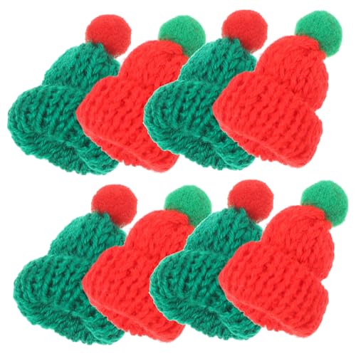 HEALEEP 20 Stück Teiliges Weihnachtsmützen Strickhut DIY Bastelzubehör Rote und Grüne Handgestrickte Miniatur Weihnachtsdekoration für Flaschen Weihnachtsbaum und Festliche Feiern HEALEEP 20 Stück Teiliges Weihnachtsmützen Strickhut DIY Bastelzubehör Rote und Grüne Handgestrickte Miniatur Weihnachtsdekoration für Flaschen Weihnachtsbaum und Festliche Feiern von HEALEEP