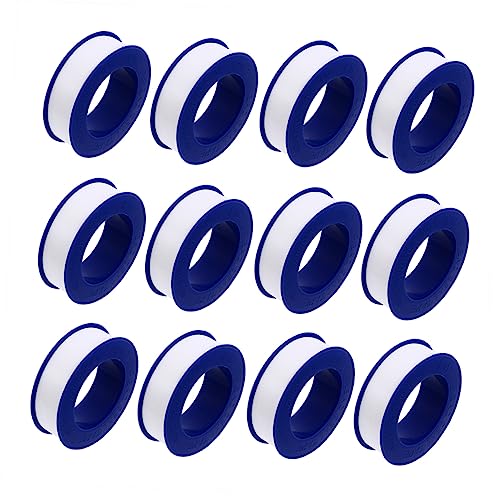 HEALEEP 20 Stück Vinylband Weißes Klebeband, Strapazierfähig, Wasserfest Wasserdichtes Klebeband Für Lecks Klebstoff Gewindedichtmittel Dichtmittel Für Rohrgewinde Klebrig Fadenband Ptfe von HEALEEP