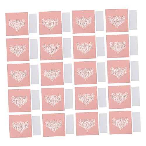 HEALEEP 20Stücke Sitzkarten mit Design Praktische Platzkarten für Hochzeiten Festlichkeiten und Besondere Anlässe Stilvolle Namensschilder von HEALEEP
