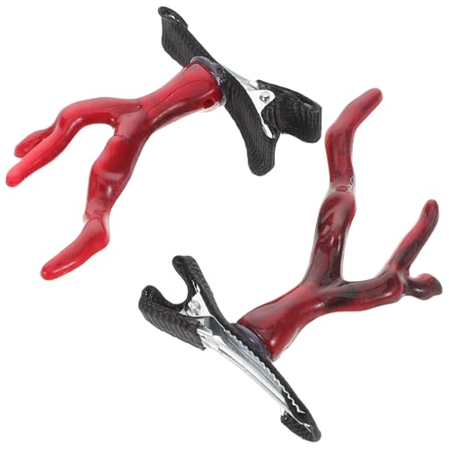 HEALEEP 2pcs Mond Neujahr Barrettes Dekorative Haarklammern Dragon Horn Barrettes Stylische Asiatische Haarzubehör Für Frauen Und Mädchen von HEALEEP