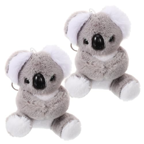 HEALEEP 2stücke Koala Schlüsselanhänger Plüsch Tier Anhänger Schlüssel Kette Rucksack Hängen Taschendeko Charme Für Mädchen HEALEEP 2stücke Koala Schlüsselanhänger Plüsch Tier Anhänger Schlüssel Kette Rucksack Hängen Taschendeko Charme Für Mädchen von HEALEEP