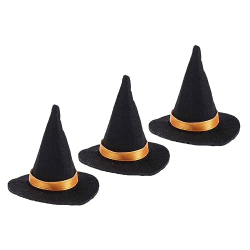 HEALEEP 3 Stück Mini Hexenhüte Flaschenaufsätze aus Filz Halloween Deko Party Tischdekoration Weinflaschen Verschönerung DIY Bastelzubehör HEALEEP 3 Stück Mini Hexenhüte Flaschenaufsätze aus Filz Halloween Deko Party Tischdekoration Weinflaschen Verschönerung DIY Bastelzubehör von HEALEEP