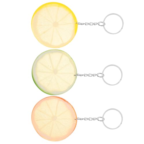 HEALEEP 3 Stück Süße Frucht Schlüsselanhänger für Frauen Stilvolle Taschenanhänger für Schlüssel Rucksäcke und Handtaschen von HEALEEP
