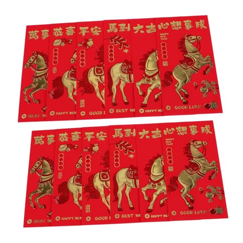 HEALEEP 30 Stück Chinesische Rote Umschläge Jahr Des Pferdes Langlebige Reißfeste Hong Bao mit Geprägten Segenswörtern Traditionelle Geldumschläge für Frühlingsfest Geburtstag Vielseitig HEALEEP 30 Stück Chinesische Rote Umschläge Jahr Des Pferdes Langlebige Reißfeste Hong Bao mit Geprägten Segenswörtern Traditionelle Geldumschläge für Frühlingsfest Geburtstag Vielseitig von HEALEEP