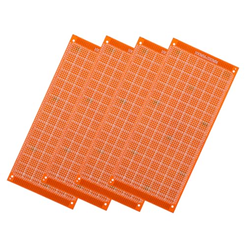 HEALEEP 4 Stück Lochrasterplatten Pcb für Diy Elektronikprojekte für Prototyping und Lötarbeiten Vielseitig Einsetzbar für Verschiedene Anwendungen Robust und Isolierend von HEALEEP