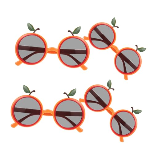 HEALEEP 4 Stück Lustige Hawaiianische Sonnenbrillen Tropische Partybrillen für Erwachsene Dekorative Accessoires für Sommerfeiern Strand und Kostümpartys von HEALEEP