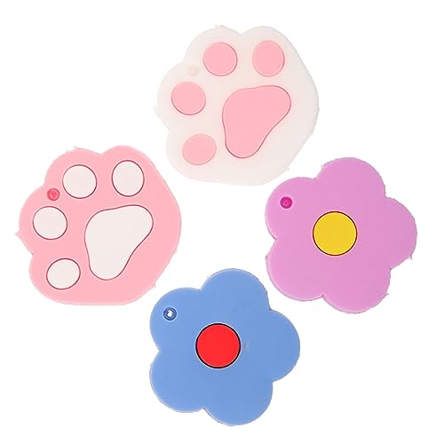 HEALEEP 4 Stück Teiliges Silikon Schlüsselkappen Katzenpfote Cartoon Schlüsselanhänger Schlüsselcover Weiß Leichter Schutz für Hausschlüssel Dekorativ und Tragbar Geschenkidee für Frauen HEALEEP 4 Stück Teiliges Silikon Schlüsselkappen Katzenpfote Cartoon Schlüsselanhänger Schlüsselcover Weiß Leichter Schutz für Hausschlüssel Dekorativ und Tragbar Geschenkidee für Frauen von HEALEEP
