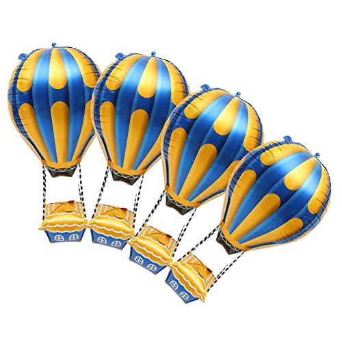 HEALEEP 4Stücke Heißluftballon Aluminiumfolie Ballons für Geburtstagsfeiern Hochzeiten und Shower Dekorationen Luftballons zur Verschönerung von Events von HEALEEP
