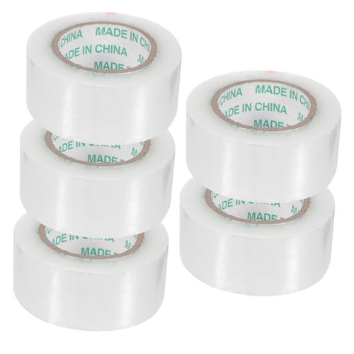 HEALEEP 5 Rollen Versandband zum Verschließen strapazierfähiges Versandklebeband durchsichtiges Versandklebeband Klebeband zum Verpacken durchsichtiges Verpackungsklebeband bopp von HEALEEP