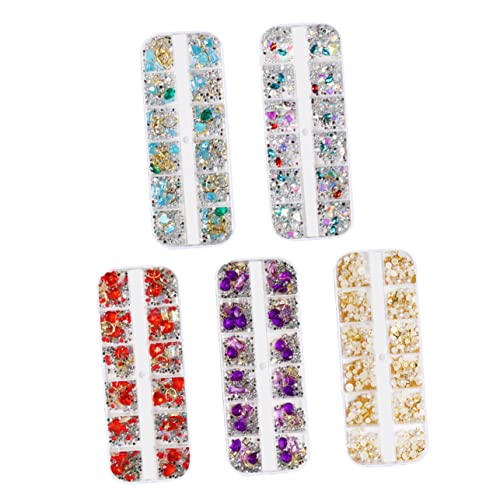 HEALEEP 5 Stück Teiliges Nagelkunst Zubehörset aus Strass und Perlen Kreative Maniküre Dekoration für Damen DIY Nagelart Zubehör für Designs und Schöne Nägel HEALEEP 5 Stück Teiliges Nagelkunst Zubehörset aus Strass und Perlen Kreative Maniküre Dekoration für Damen DIY Nagelart Zubehör für Designs und Schöne Nägel von HEALEEP