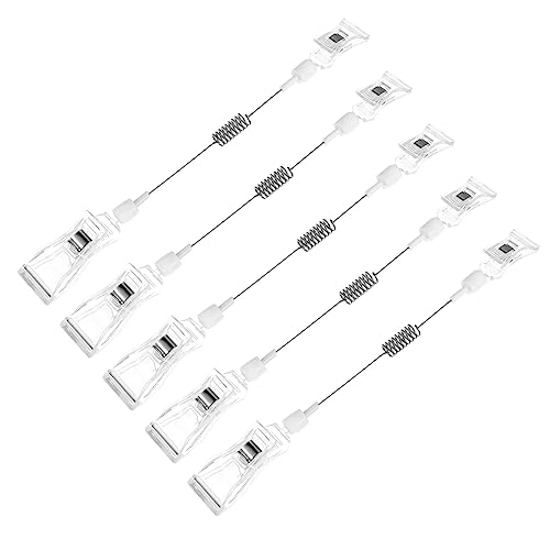 HEALEEP 5 Stück Teiliges Werbeclip Preisschild Display Clip Set Doppelköpfige Clips für Supermärkte Einfach zu Bedienen Wiederverwendbar für Einzelhandel und Ausstellungen HEALEEP 5 Stück Teiliges Werbeclip Preisschild Display Clip Set Doppelköpfige Clips für Supermärkte Einfach zu Bedienen Wiederverwendbar für Einzelhandel und Ausstellungen von HEALEEP