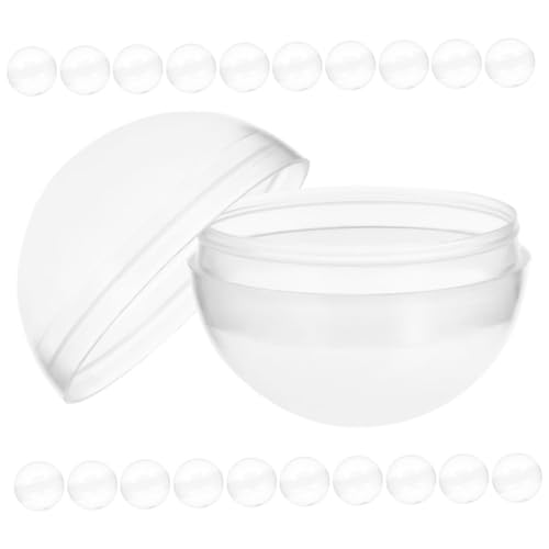 HEALEEP 50 Stück Durchsichtige, Runde Kapseln: Für Verkaufsautomaten. Befüllbare Plastikbälle Für Partygeschenke, Bastelarbeiten, Preisbehälter Und Lustige Interaktive Aktivitäten. von HEALEEP