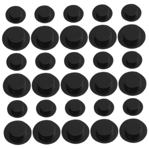 HEALEEP 50 Stück Miniatur Hüte aus Kunststoff Kleine Schwarze Mini Hüte für DIY Basteln Puppendeko Langlebig Leicht Vielseitig für Puppen und Weihnachtsdekorationen Kleine Mittlere HEALEEP 50 Stück Miniatur Hüte aus Kunststoff Kleine Schwarze Mini Hüte für DIY Basteln Puppendeko Langlebig Leicht Vielseitig für Puppen und Weihnachtsdekorationen Kleine Mittlere von HEALEEP
