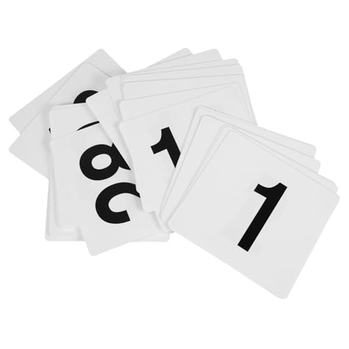 HEALEEP 50pcs Pvc-tischnummer Karten 1-50 Doppelseite Place-karten-zahlenzeichen Platz Platz Für Platzierungstischkarten Für Hochzeitsrestaurantsarrangements von HEALEEP