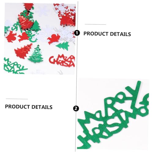 HEALEEP 6 Packungen Weihnachts Tischkonfetti Dekoration Weihnachtskonfetti Schneeflocken Weihnachtskonfetti Weihnachtstisch Streudeko Ornamente Party Junge Weihnachts von HEALEEP
