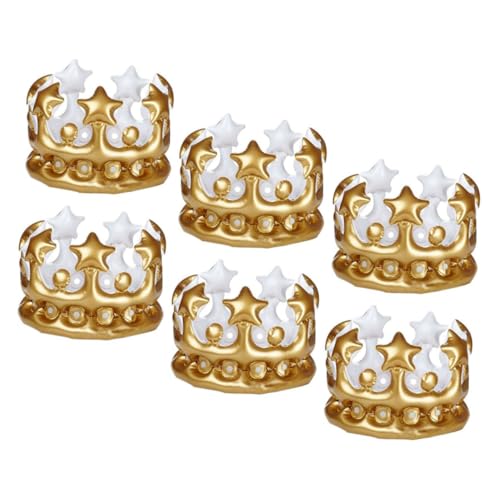 HEALEEP 6 Stück Teiliges Aufblasbares Geburtstagskronen Leichte Krone Kreative Party Deko Vielseitiges Accessoire für Kindergeburtstage Kostüm und Fotospaß HEALEEP 6 Stück Teiliges Aufblasbares Geburtstagskronen Leichte Krone Kreative Party Deko Vielseitiges Accessoire für Kindergeburtstage Kostüm und Fotospaß von HEALEEP