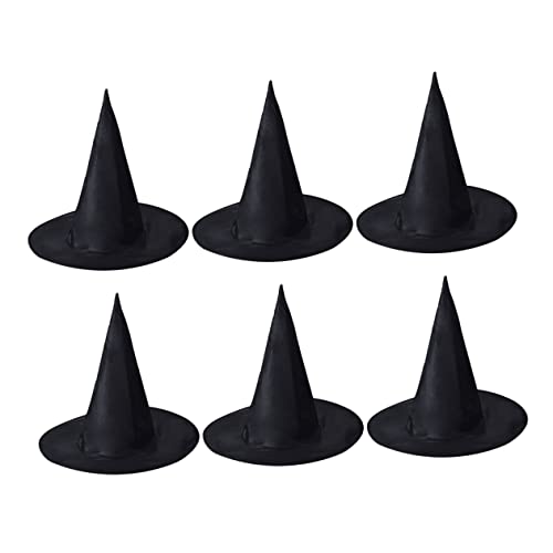 HEALEEP 6 Stück Zaubererhut Requisiten Kleid Spitz Cosplay Hexenhüte Zapfen Halloween Zaubererhüte Kostüm Maskerade Halloween Kostüm Hexenhut Kostüm Zubehör Oxford Tuch Schwarz HEALEEP 6 Stück Zaubererhut Requisiten Kleid Spitz Cosplay Hexenhüte Zapfen Halloween Zaubererhüte Kostüm Maskerade Halloween Kostüm Hexenhut Kostüm Zubehör Oxford Tuch Schwarz von HEALEEP