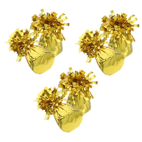 HEALEEP 6Stücke Goldene Ballongewichte für Abschluss und Festivaldekorationen Einfache Befestigung und Benutzerfreundliches Design von HEALEEP