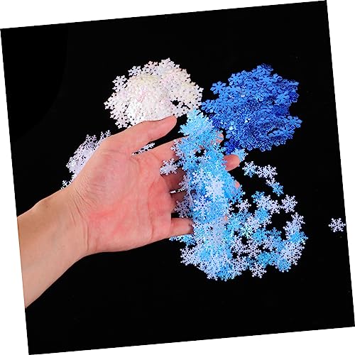 HEALEEP 700 Stück Schneeflocken Und Konfetti Weihnachtsbaumschmuck Feiertagsparty Konfetti Glitzer Schneeflocken Dekorative Schneeflocken Hochzeits Schneeflocken Dekorationen Party von HEALEEP