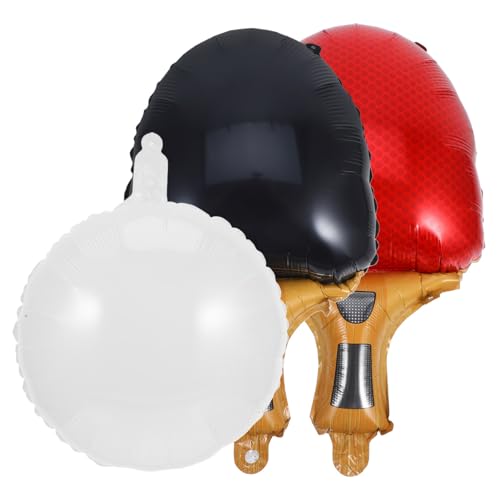 HEALEEP Aluminiumfolie Tischtennis Ballon Teilig mit Schlägern und Ball Langlebig und Auslaufsicher Leichte Partydeko für Tischtennis Geburtstagsfeiern und Sportveranstaltungen HEALEEP Aluminiumfolie Tischtennis Ballon Teilig mit Schlägern und Ball Langlebig und Auslaufsicher Leichte Partydeko für Tischtennis Geburtstagsfeiern und Sportveranstaltungen von HEALEEP