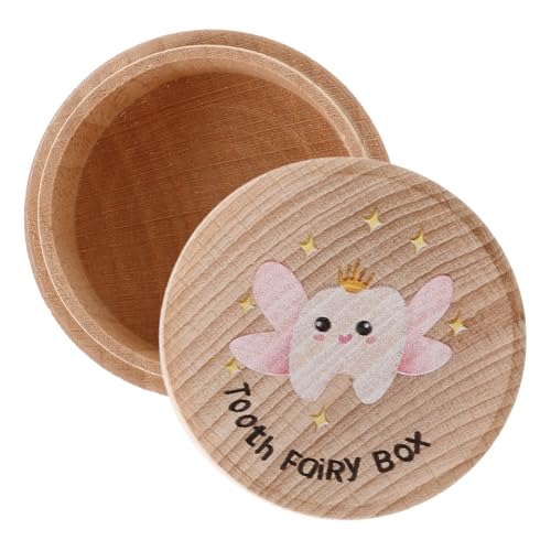 HEALEEP Aufbewahrungsbox für Zähne aus Holz Andenkenbox Zahnschoner für Große Kapazität für Jungen und Erinnerungsbox für Handgefertigt Sicher von HEALEEP