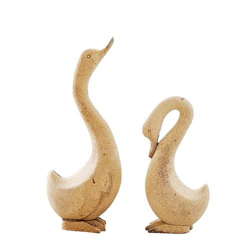 HEALEEP DIY Holz Tierfigur Unfertige Holzdeko Gans für Kreative Bastelprojekte Schreibtischornament aus Hochwertigem Holz für Wohnzimmer Schlafzimmer und Entwickeln Sie Ihre Kreativität von HEALEEP