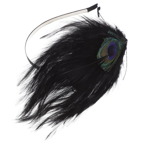 HEALEEP Festival Haarschmuck Vintage Haarreifen mit Pfau Federn Cosplay Stirnband für Partys Maskeraden Leicht und Rutschfest Stilvolles Accessoire für Unvergessliche von HEALEEP