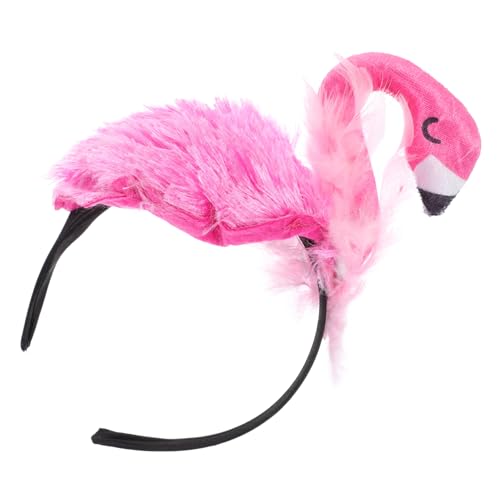 HEALEEP Flamingo Haarreif für Kreatives Cosplay Stirnband aus Velours und Satin für Hawaii Partys und Festivals Langlebig und Angenehm zu Tragen von HEALEEP
