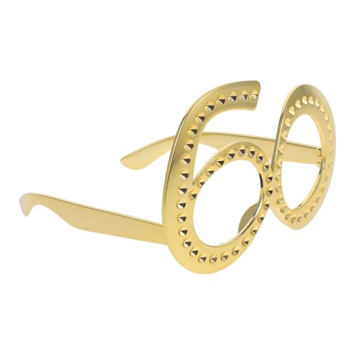 HEALEEP Geburtstag Partybrille aus Abs Leichte Langlebige Zahlenbrille als Fotorequisite und Modisches Accessoire für Tanz und Feierlichkeiten Tragbar und Stilvoll von HEALEEP