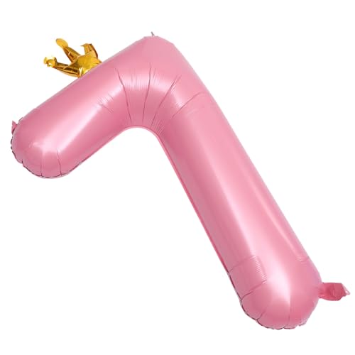 HEALEEP Große Pinke Folienzahl Luftballon mit Krone Kreative Geburtstagsdeko Party Dekoration für Innen und Außen Vielseitig als Fotorequisite Geeignet HEALEEP Große Pinke Folienzahl Luftballon mit Krone Kreative Geburtstagsdeko Party Dekoration für Innen und Außen Vielseitig als Fotorequisite Geeignet von HEALEEP